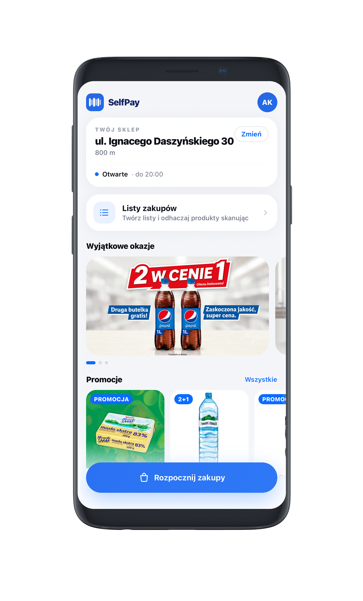 SelfPay - Scan, shop, and skip the checkout line.